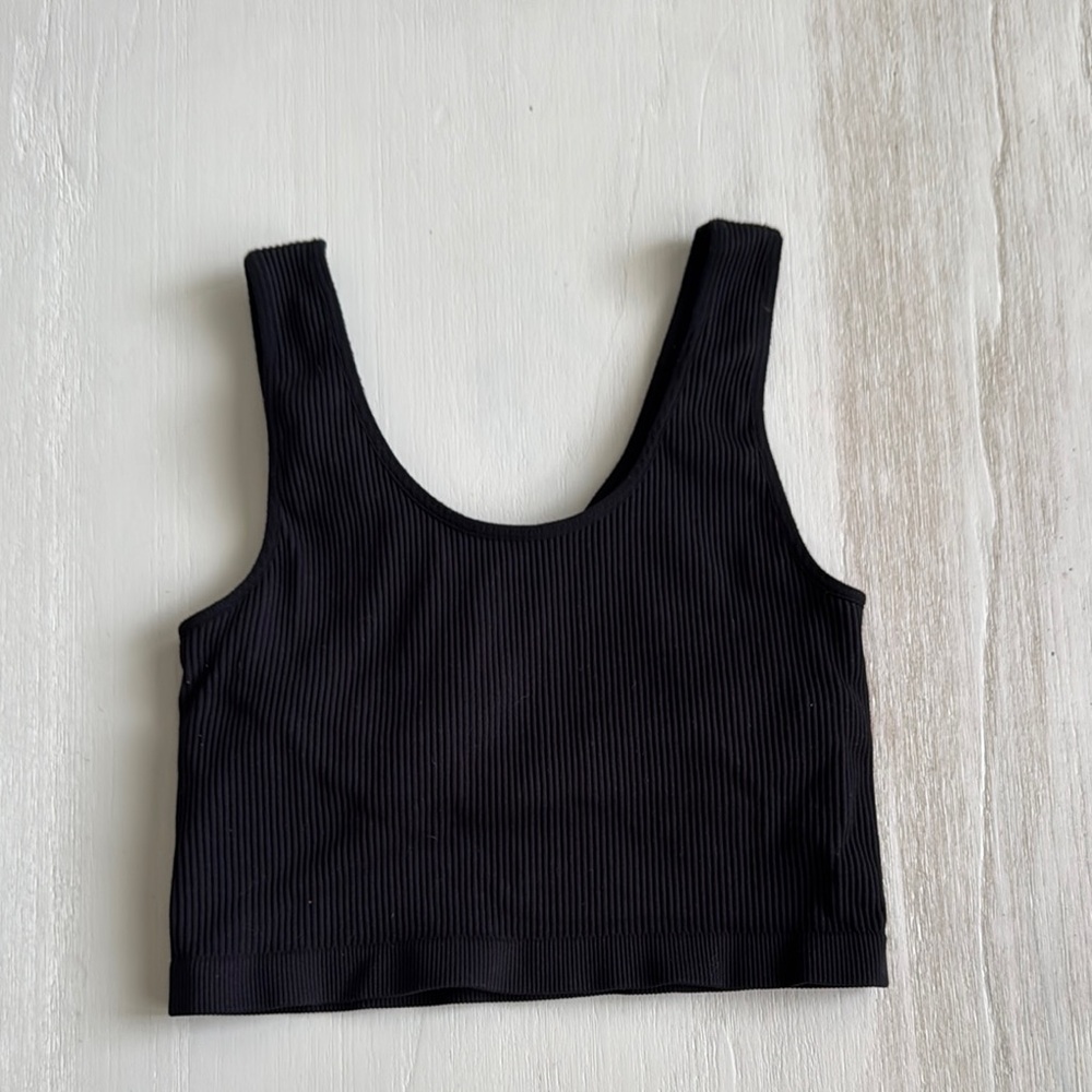Forever 21 Black Ribbed Women's Top